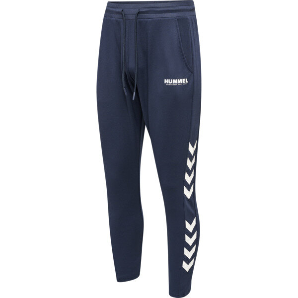 Hummel hmlLEGACY POLY TAPERED PANTS - BLUE NIGHTS/WHITE - XL