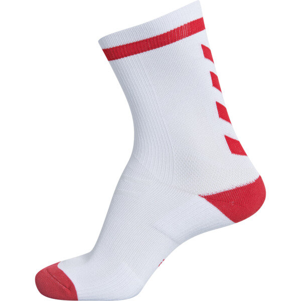 Hummel ELITE INDOOR SOCK LOW - WHITE/TRUE RED - 35/38