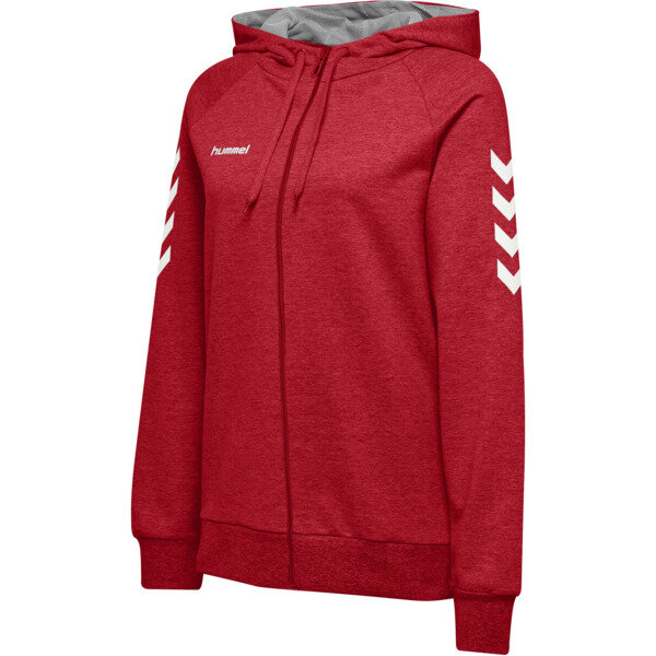 Hummel HMLGO COTTON ZIP HOODIE WOMAN - TRUE RED - M