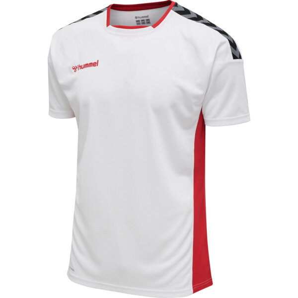 Hummel hmlAUTHENTIC POLY JERSEY S/S - WHITE/TRUE RED - XL