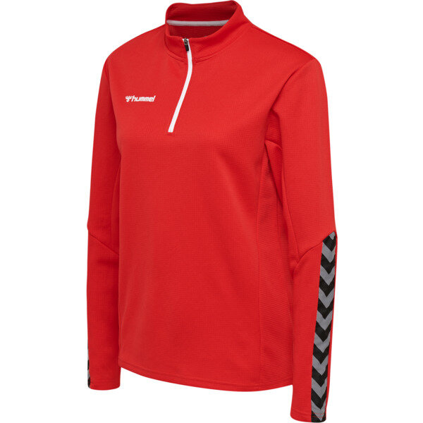 Hummel hmlAUTHENTIC HALF ZIP SWEATSHIRT WOMAN - TRUE RED - M