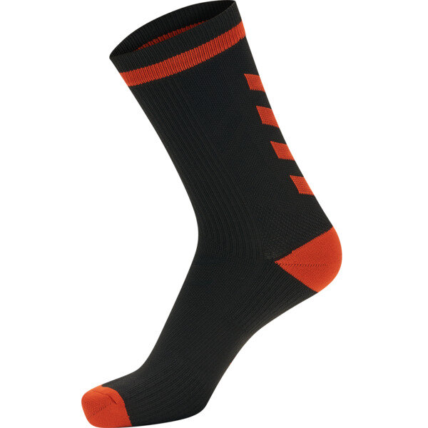 Hummel ELITE INDOOR SOCK LOW - BLACK/RED - 43/45