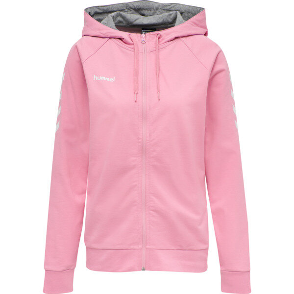 Hummel HMLGO COTTON ZIP HOODIE WOMAN - COTTON CANDY - 2XL