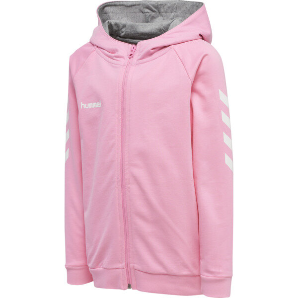 Hummel HMLGO KIDS COTTON ZIP HOODIE - COTTON CANDY - 176