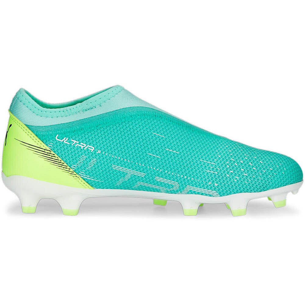 Puma Ultra Match LL FG/AG Junior Fussballschuhe electric pepperrmint-puma white-fast yellow 33