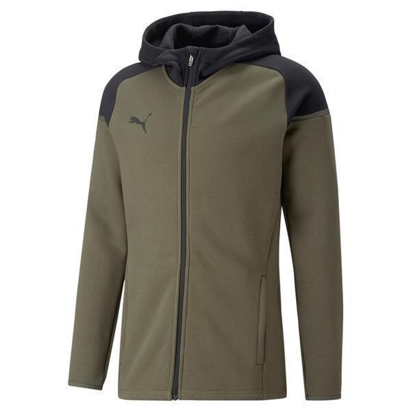 Puma Team Cup Casuals Hooded Jacke green moos XXXL