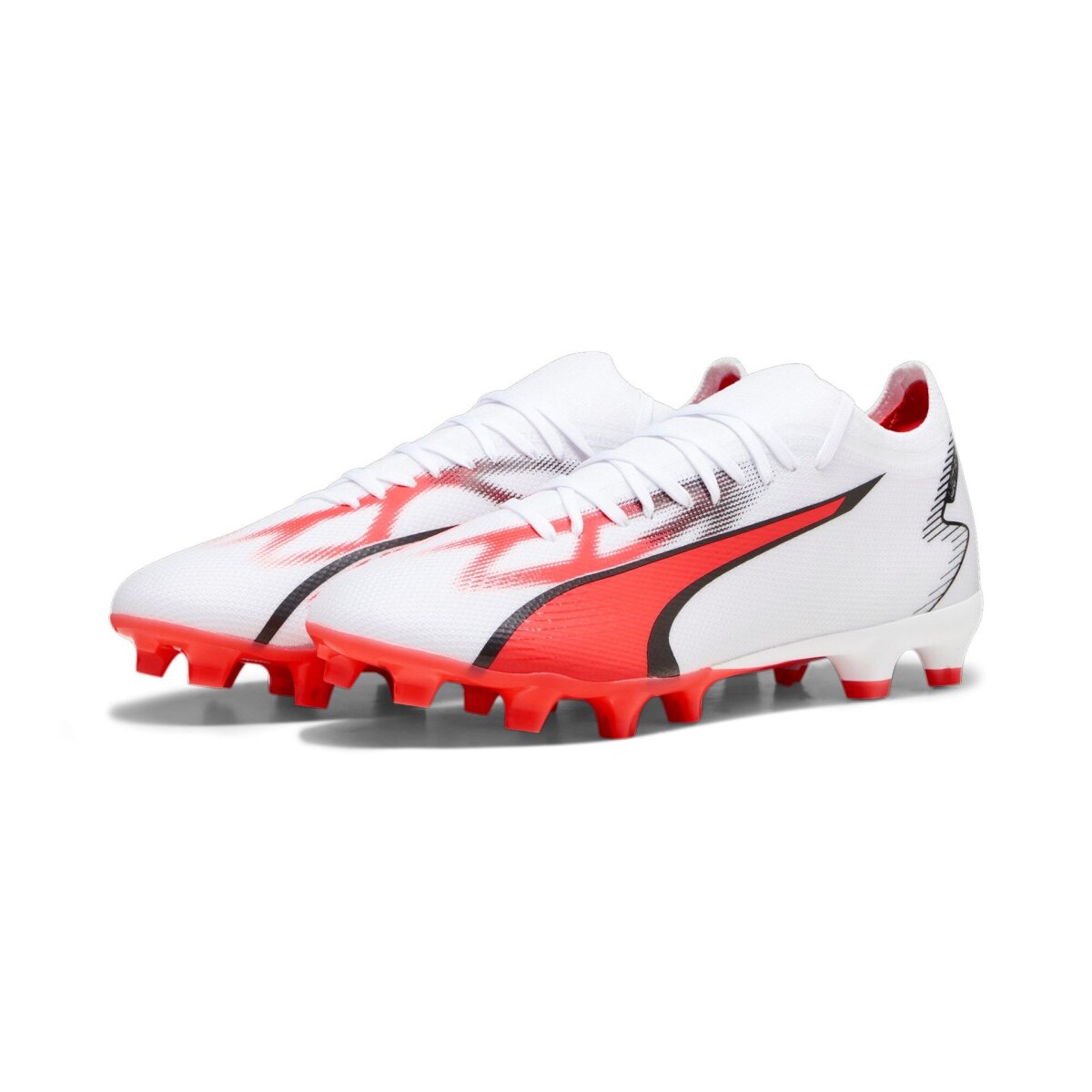 Puma Ultra Match FG/AG Fussballschuhe puma white-puma black-fire orchid 44