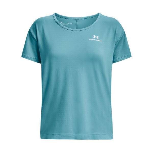 Under Armour UA Rush Energy SS-BLK Glacier Blau M