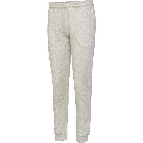 Hummel hmlMOVER COTTON CUFF PANTS WOMAN - EGRET MELANGE - M