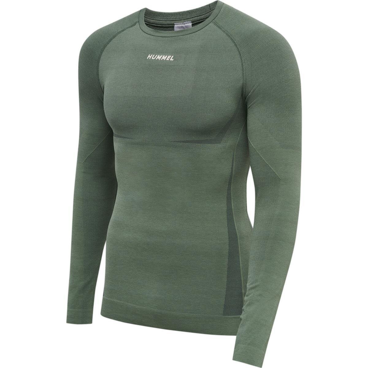 Hummel hmlTE MIKE SEAMLESS T-SHIRT L/S - LAUREL WREATH/LILY PAD MELANGE - L