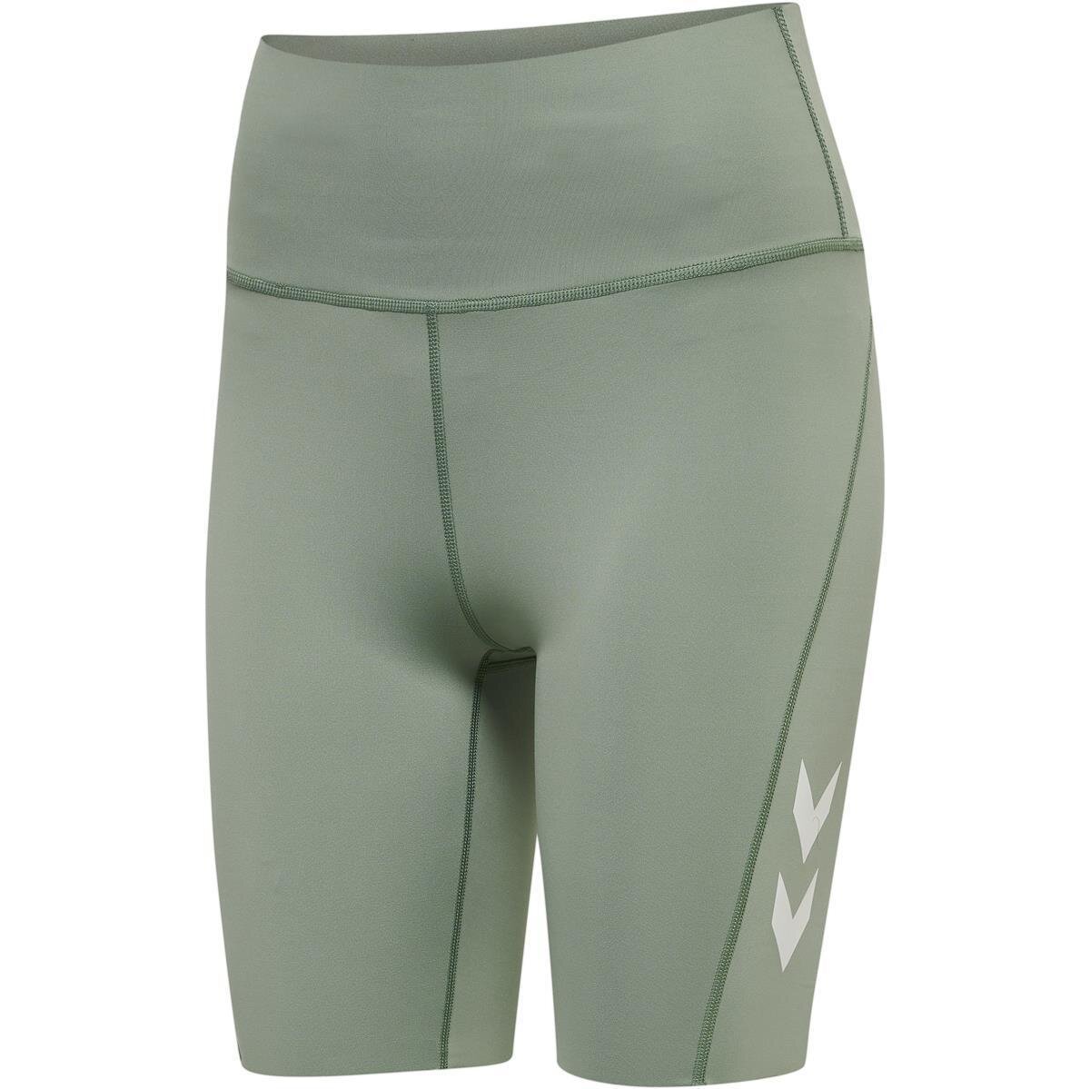Hummel hmlMT GRACE HW TIGHT SHORTS - LILY PAD - S