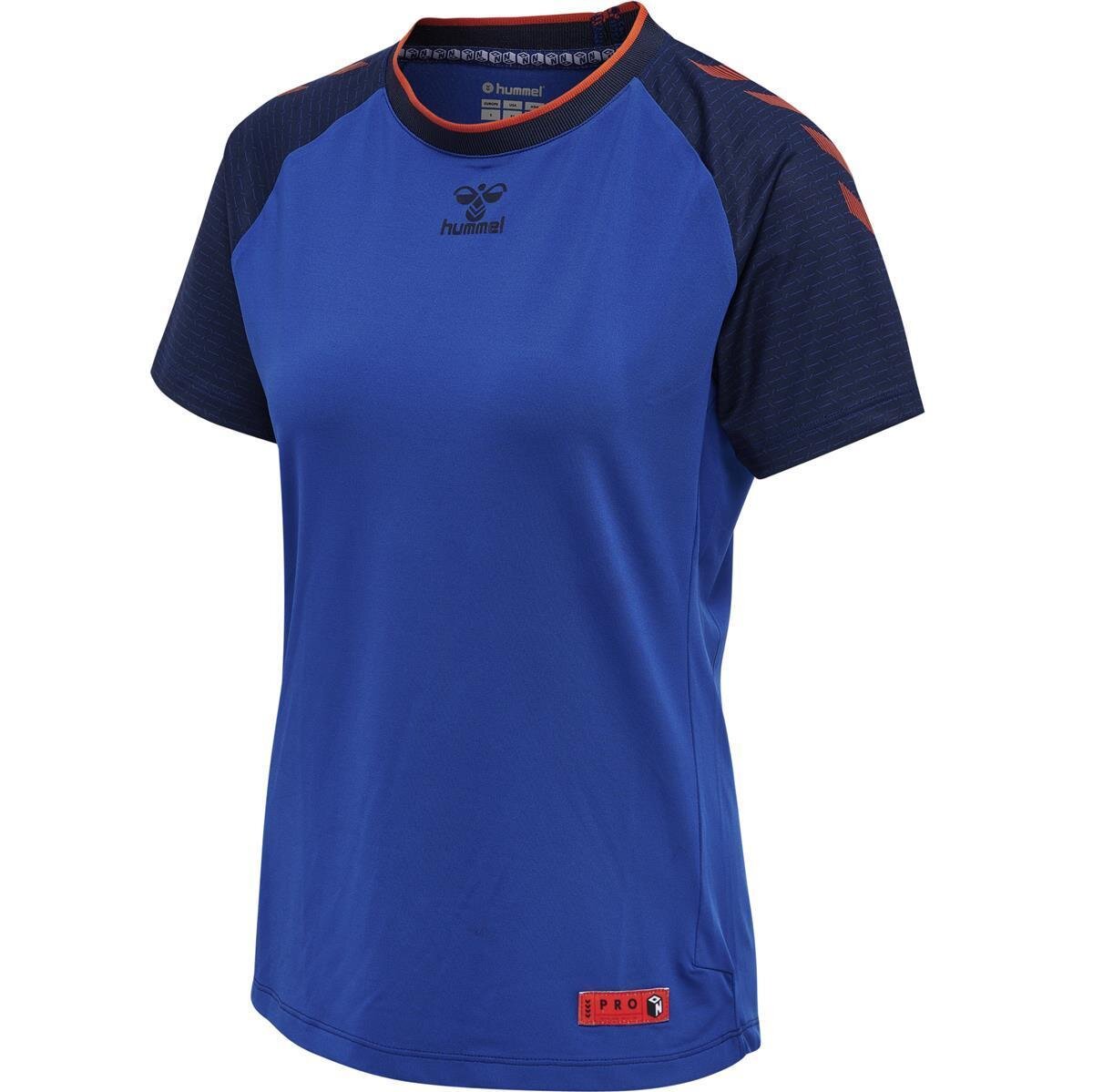 Hummel hmlPRO GRID GAME JERSEY S/S WO - SURF THE WEB/MARITIME BLUE - M