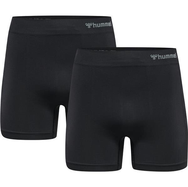 Hummel hmlJACK SEAMLESS BOXERS 2-PACK - BLACK/BLACK - XL