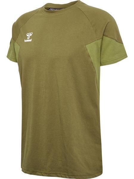 Hummel hmlTRAVEL T-SHIRT S/S - MILITARY OLIVE - S