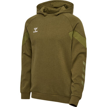Hummel hmlTRAVEL SWEAT HOODIE - MILITARY OLIVE - XL
