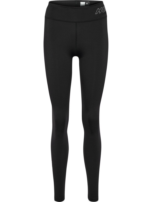 Hummel hmlTE FUNDAMENTAL MID WAIST TIGHTS - BLACK/WHITE - L
