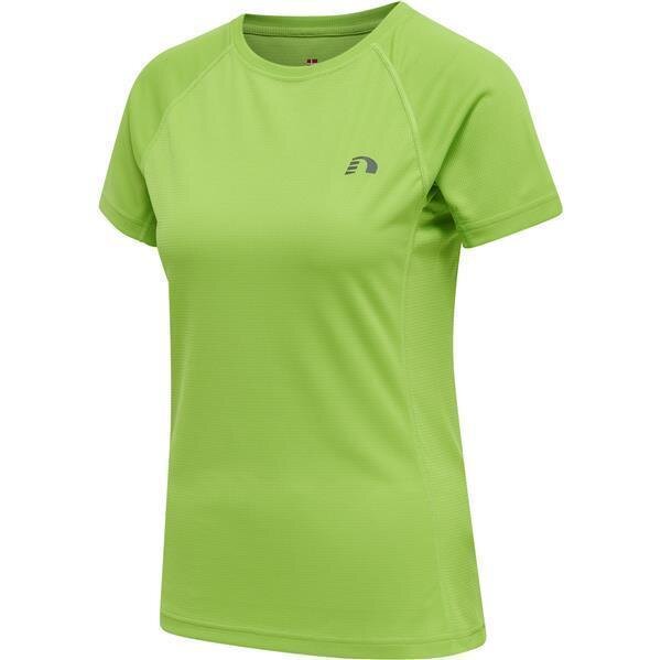 Hummel WOMEN CORE RUNNING T-SHIRT S/S - GREEN FLASH - S