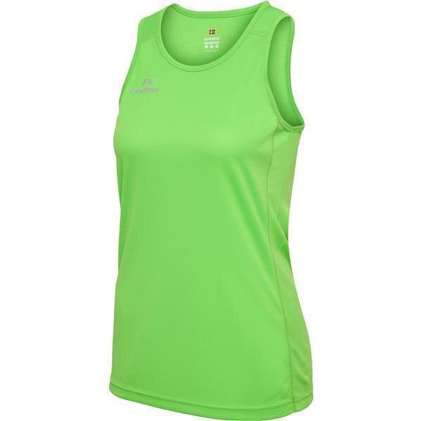 Hummel WOMEN'S ATHLETIC RUNNING SINGLET - GREEN FLASH - L
