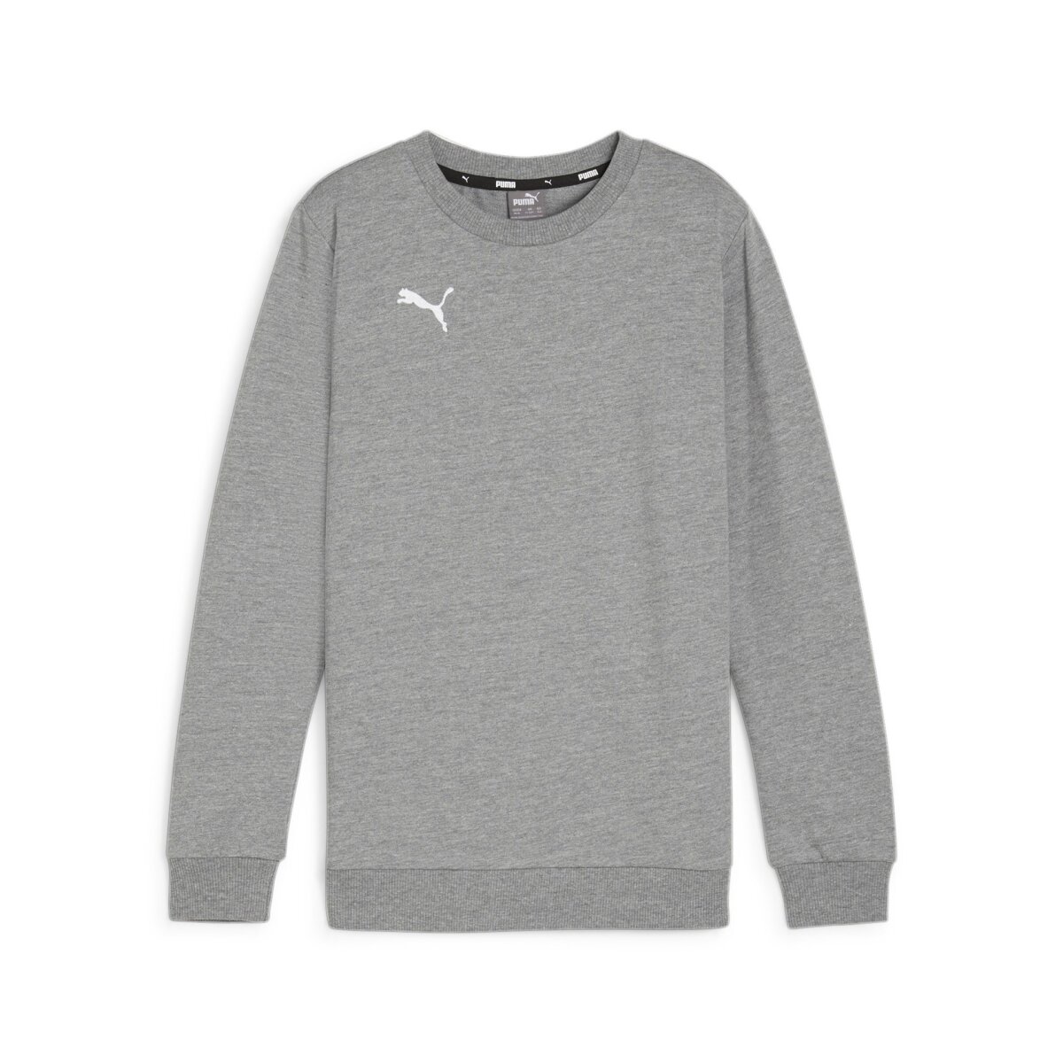 Puma teamGoal Casuals Crew Neck Sweat Kinder medium grey heather-puma white 152