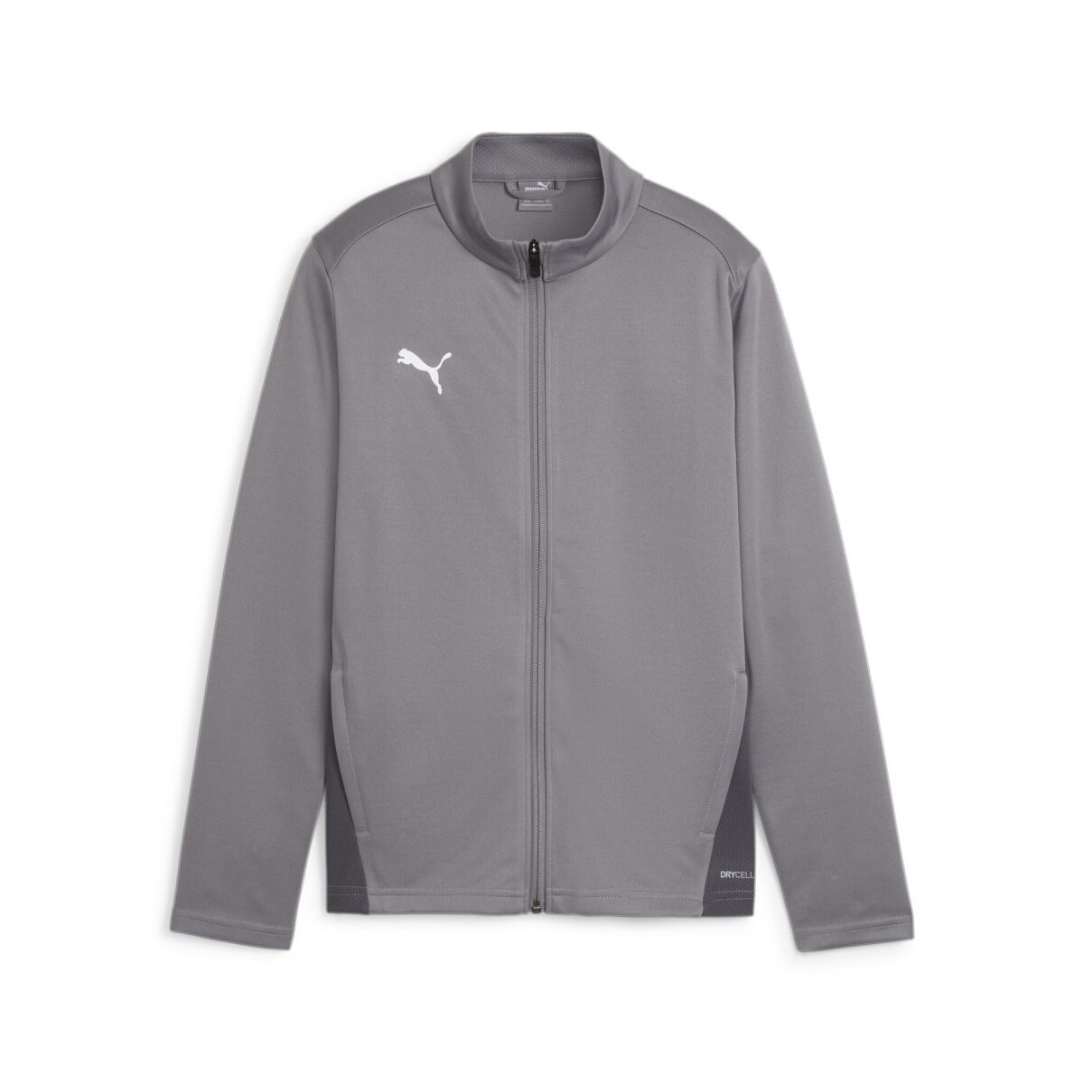 Puma teamGoal Training Jacket Kinder cast iron-puma white-shadow gray 152