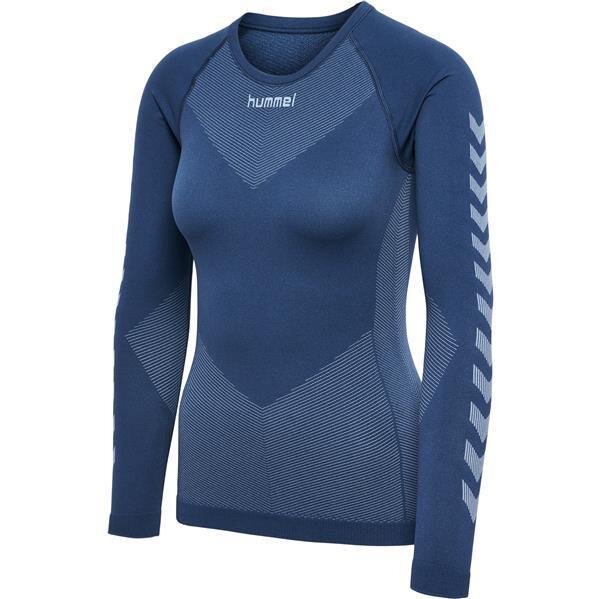 HUMMEL FIRST SEAMLESS JERSEY L/S WOMAN VINTAGE INDIGO XS-S