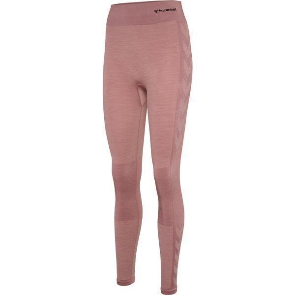 Hummel hmlCLEA SEAMLESS MID WAIST TIGHTS WOODROSE/ROSE TAUPE MELANGE L