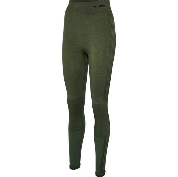 Hummel hmlCLEA SEAMLESS MID WAIST TIGHTS CLIMBING IVY/BEETLE MELANGE M