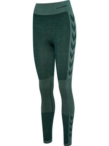Hummel hmlCLEA SEAMLESS MID WAIST TIGHTS GREEN GABLES/GARDEN TOPIARY ME XS