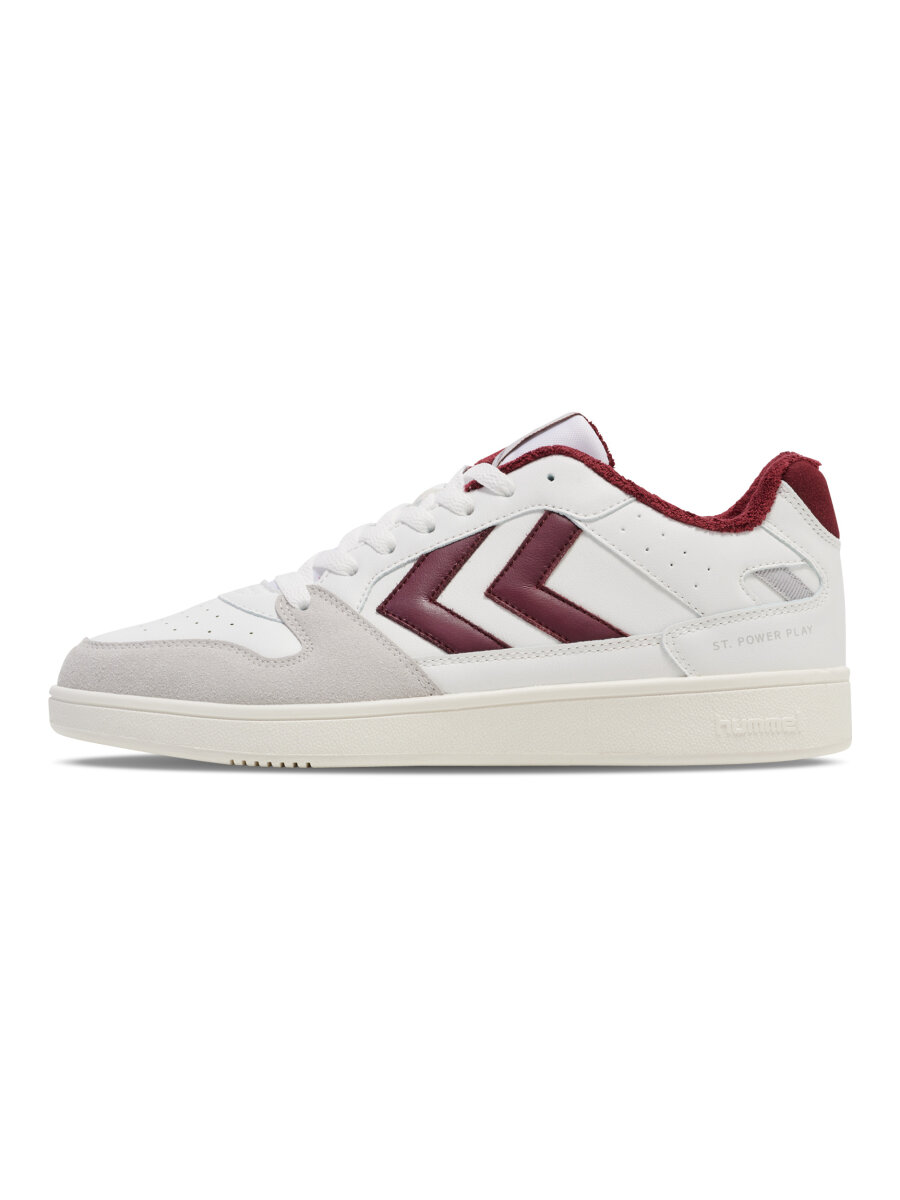 Hummel ST. POWER PLAY PL Sneaker WHITE/WINDSOR WINE 44