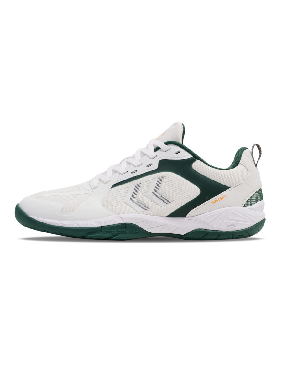 HUMMEL SPEED COURT - WHITE/GREEN - 38.5