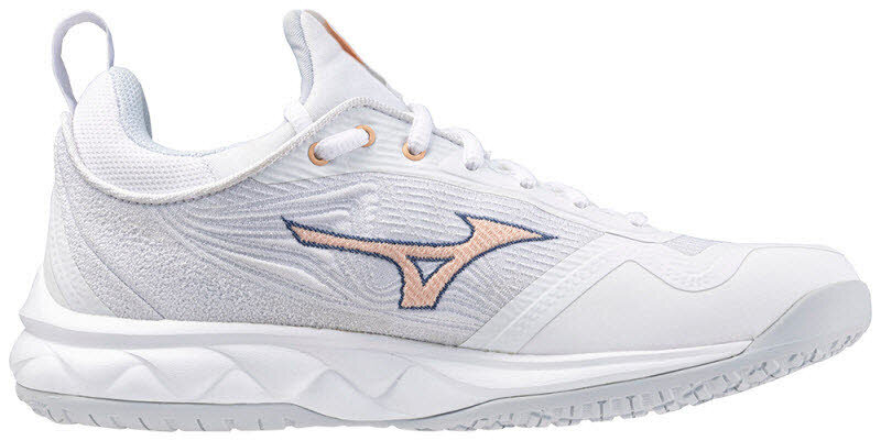 Mizuno Corporation Wave Luminous ( W ) Damen Hallenschuhe weiß/orange 42,5