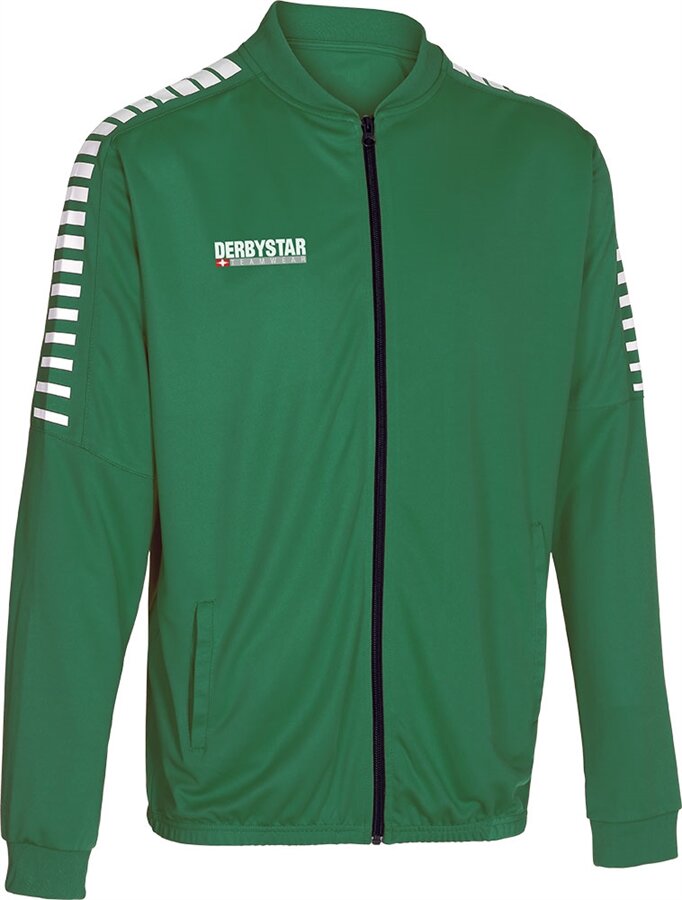 Derbystar Hyper Poly-Arbeitsjacke Kinder gruen weiss 152