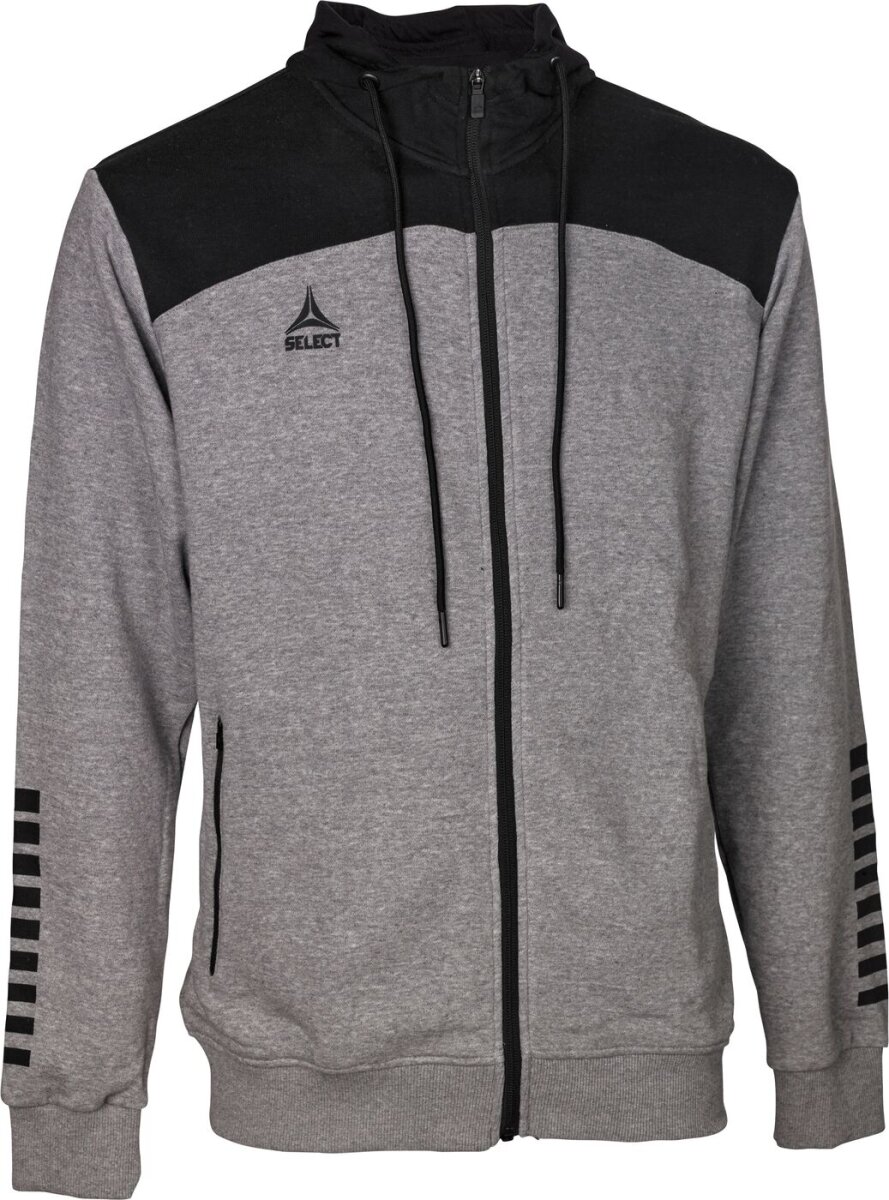 Select Kapuzen-Sweatjacke Oxford v22 Kinder grau schwarz 10