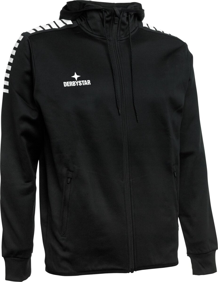Derbystar Primo Kapuzenjacke Kinder schwarz weiss 164