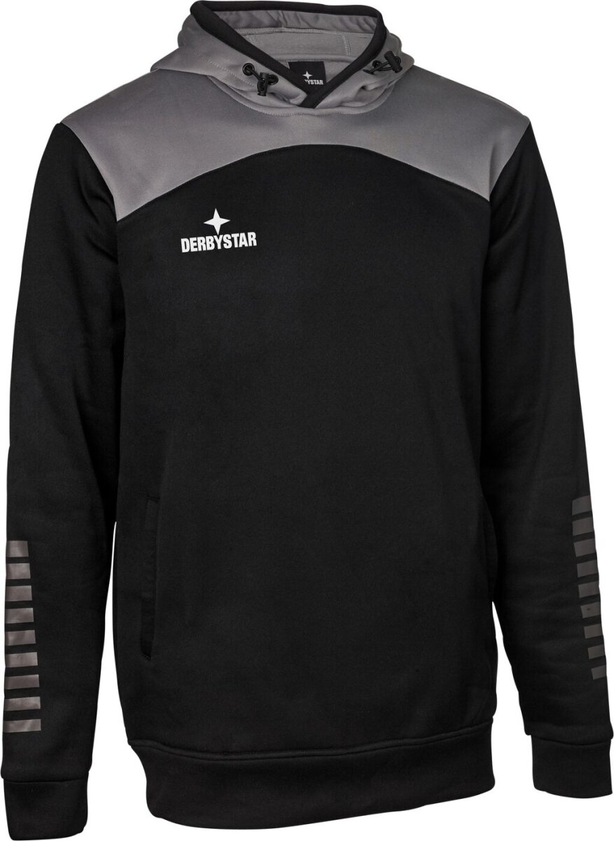 Derbystar Kapuzenpullover Ultimo v23 Erwachsene schwarz grau L