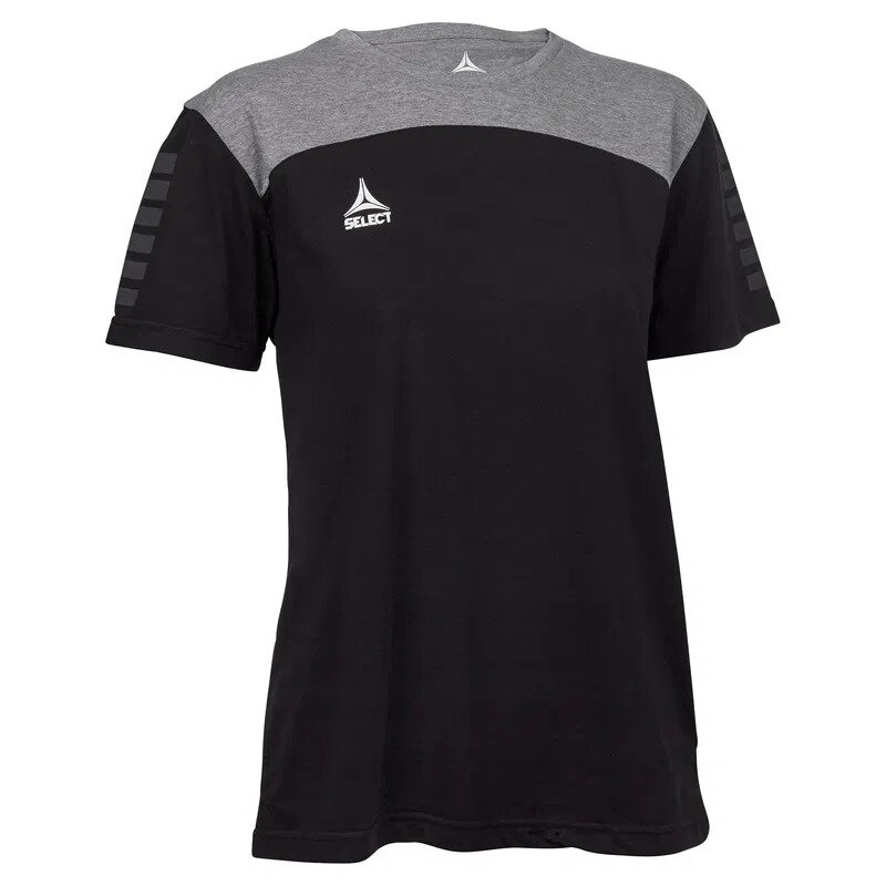 Select T-SHIRT OXFORD DAMEN v22 SCHWARZ/GRAU small