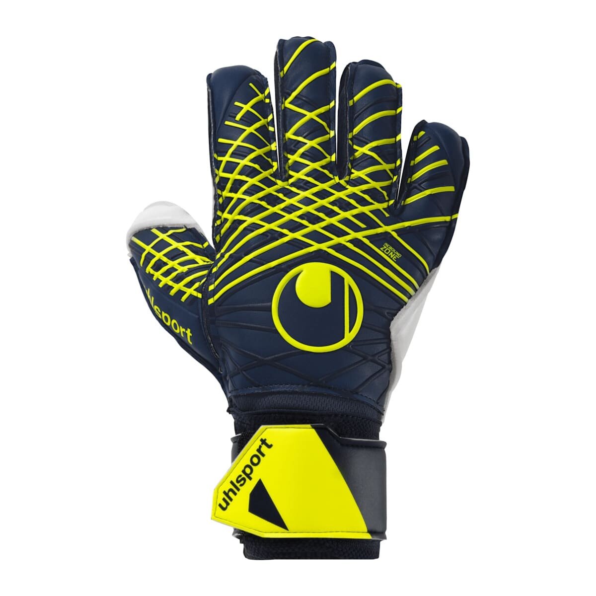 Uhlsport Prediction Soft Flex Frame Torwarthandschuhe marine/weiß/fluo gelb 6