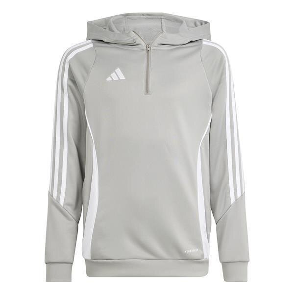 adidas Tiro 24 Half Zip Hoodie Kinder grau/weiß 128