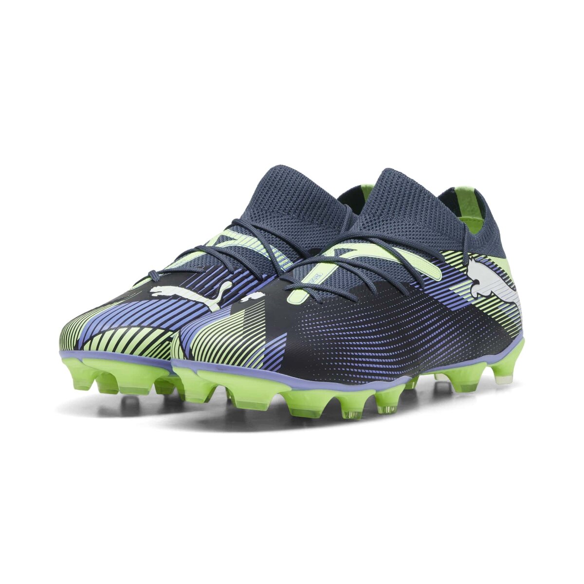 Puma Future 7 Match FG/AG Fussballschuhe gray skies-puma white-fizzy apple 40