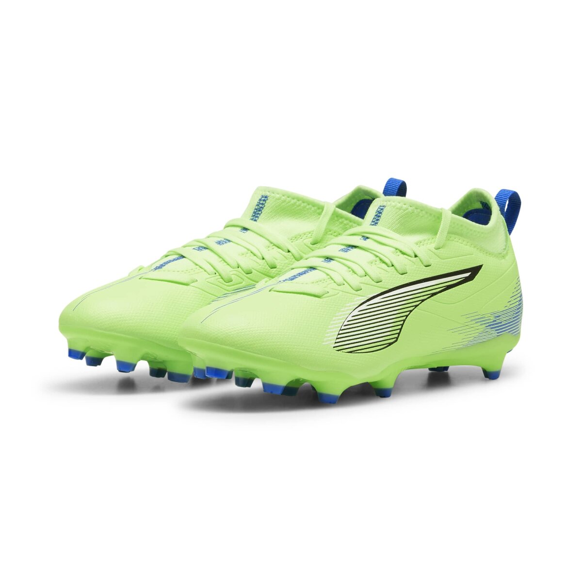 Puma Ultra 5 Match FG/AG Kinder Fussballschuhe fizzy apple-puma white-bluemazing 29