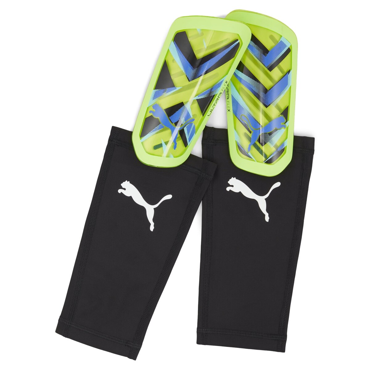 Puma Ultra Flex Sleeve Schienbeinschoner fizzy apple-bluemazing S