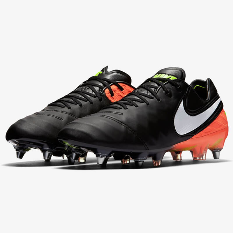 Nike Tiempo Legend VI SG-Pro Fussballschuhe schwarz/orange 48,5
