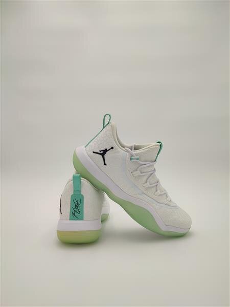 Nike Jordan Super.fly 2017 Low Basketballschuhe white/black-emerald rise 47,5