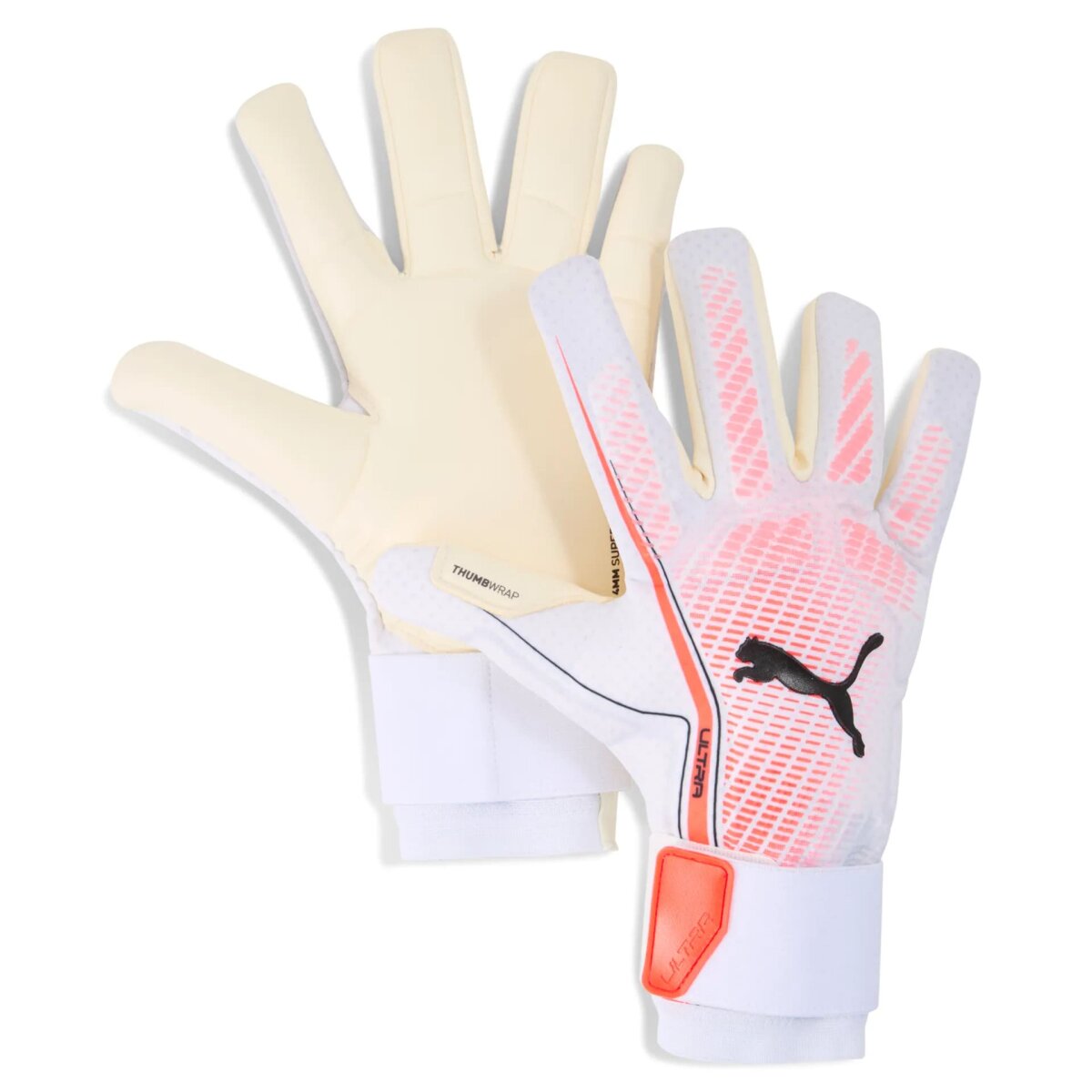 Puma Ultra Ultimate Hybrid Torwarthandschuhe puma white-glowing red-puma black 8