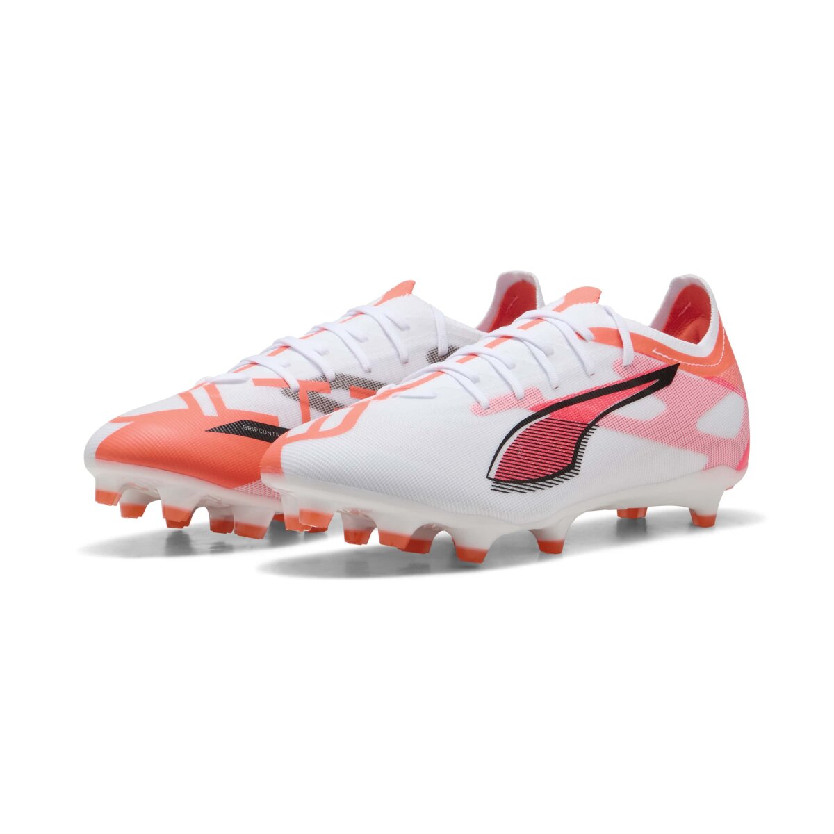Puma Ultra 5 Match FG/AG Fussballschuhe puma white-puma black-glowing red 46,5