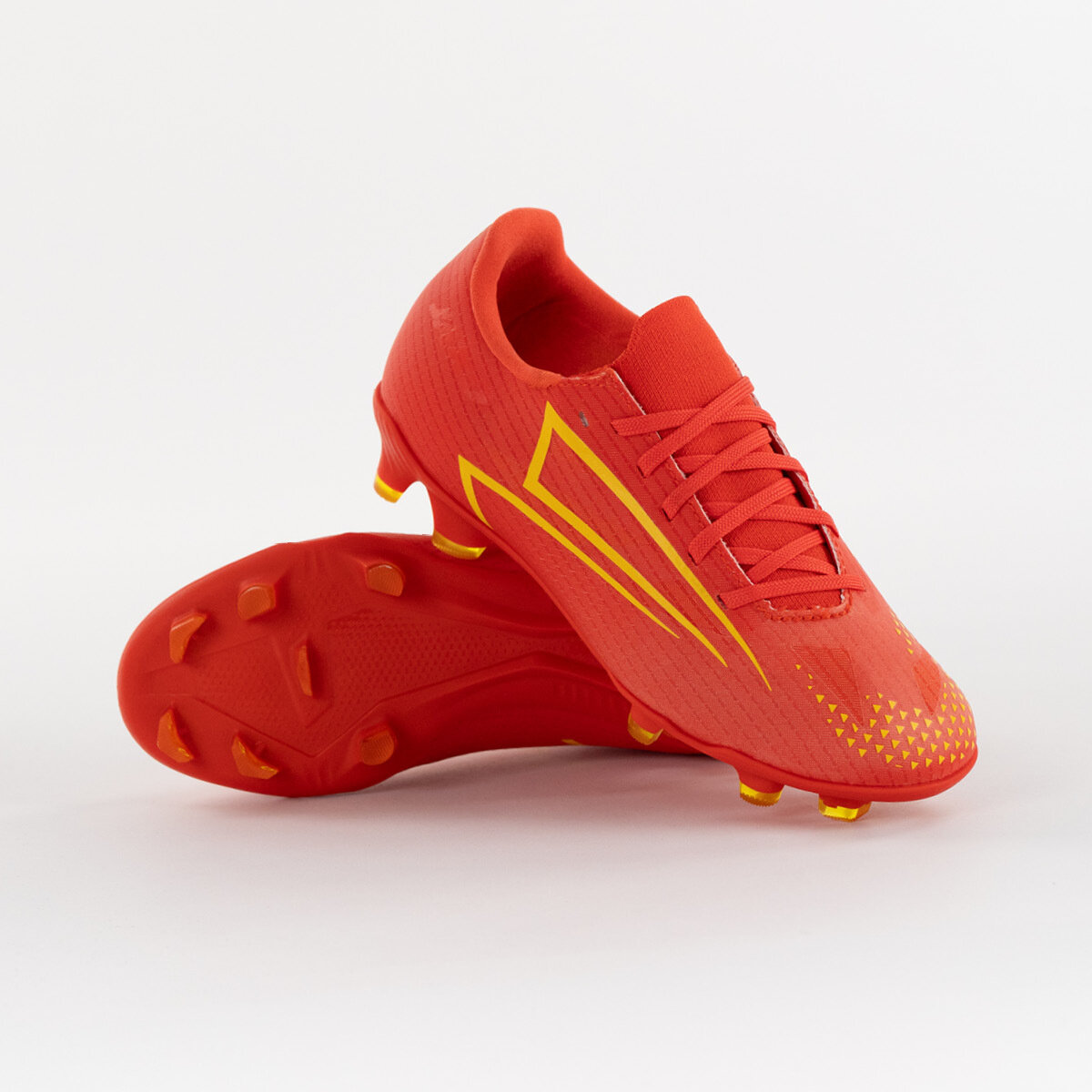 JAKO RS89 Academy FG/AG Fussballschuhe Kinder leuchtrot/orange/gelb 33,5