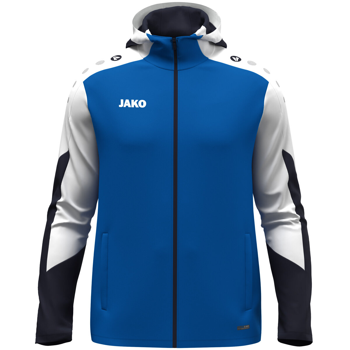 JAKO Kapuzenjacke Dynamic Damen royal/weiß/marine M (38/40)
