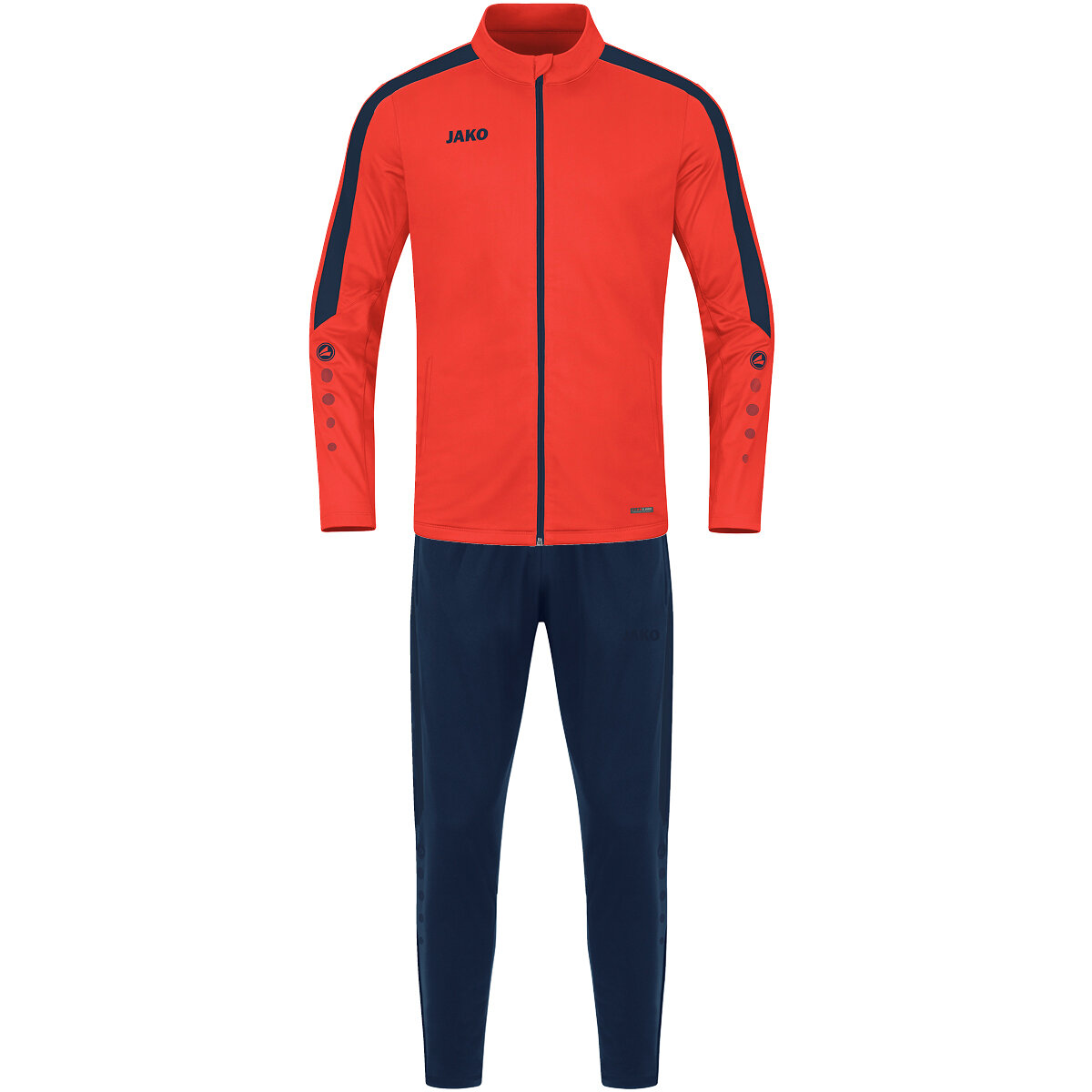 JAKO Trainingsanzug Polyester Power flame/marine M
