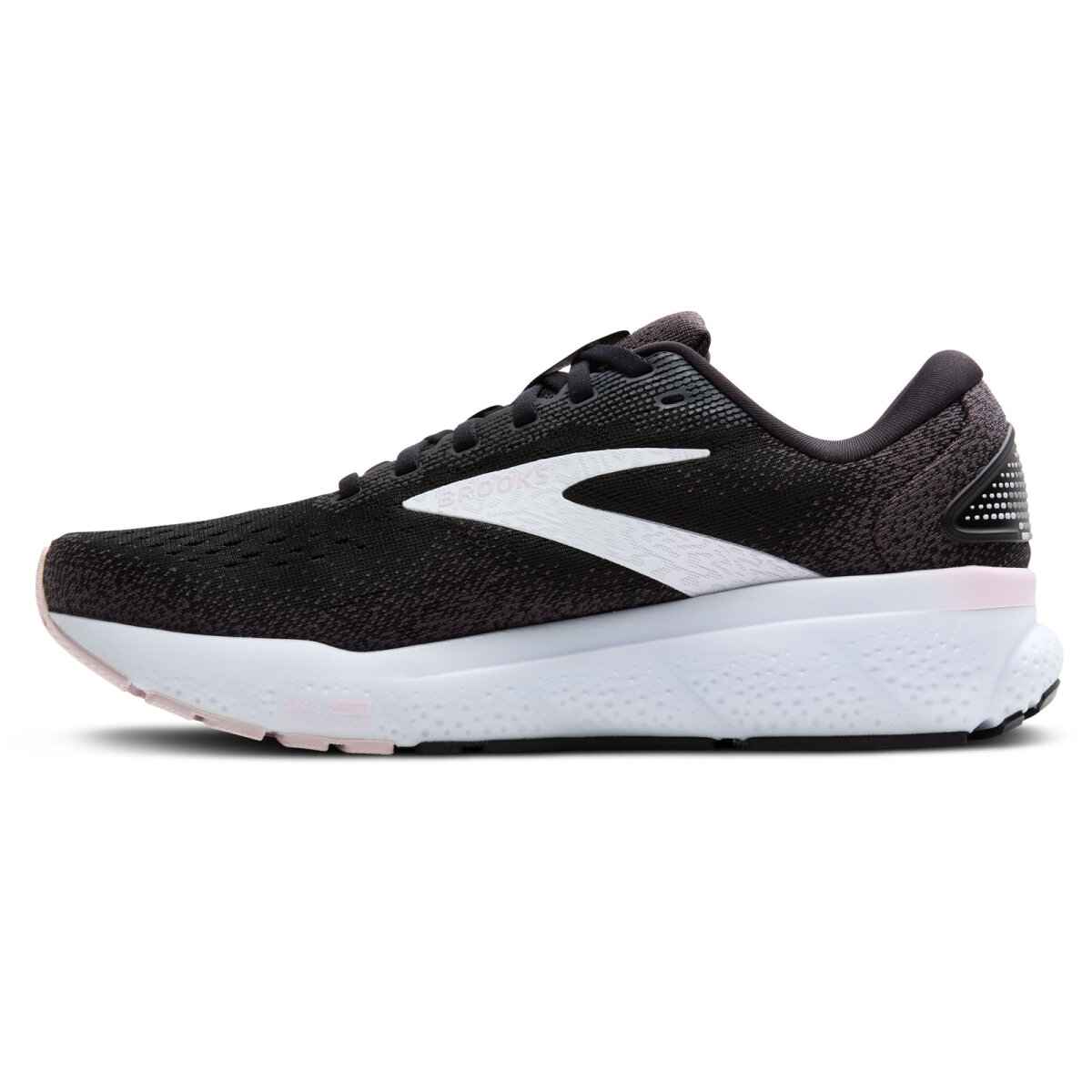 BROOKS Ghost 16 Women Laufschuhe black/white/orchid ice 40,5