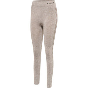 HUMMEL hmlCI SEAMLESS MID WAIST TIGHTS - DRIFTWOOD MELANGE - XL